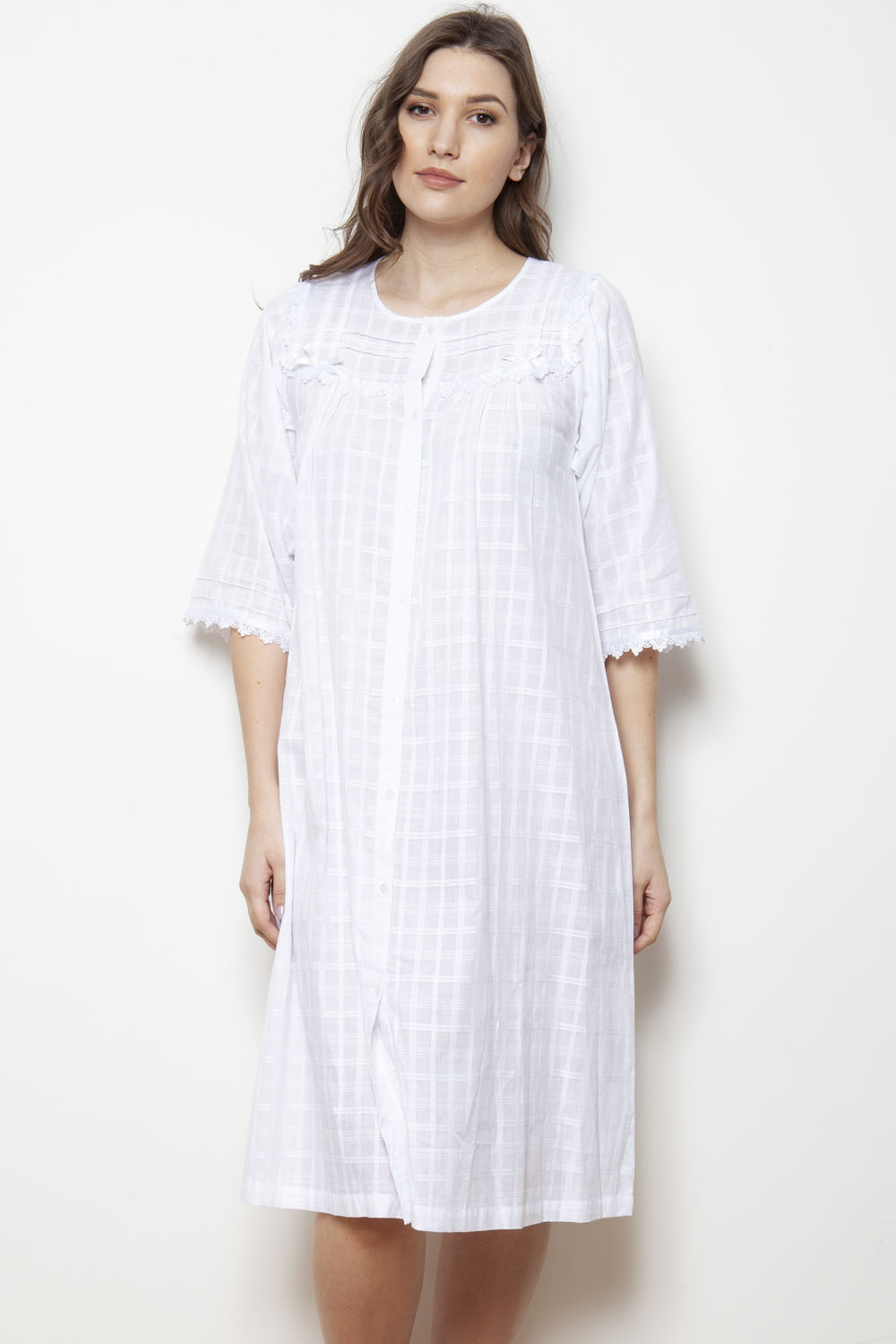 Housecoat nighty cotton best sale